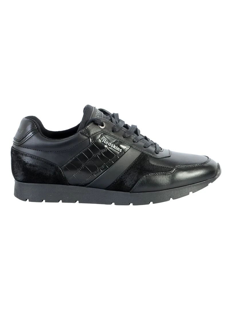 Basket Cuir Redskins Erios Noir