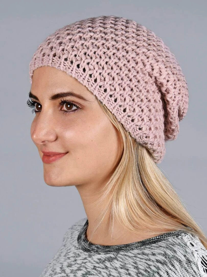 Bonnet long Layra Made in UE Vieux rose