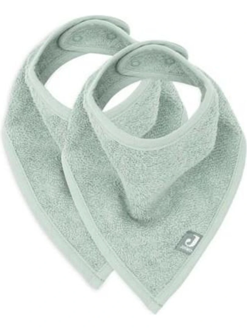 Bavoir Bandana Vert Cendré (2pcs) Jollein Vert
