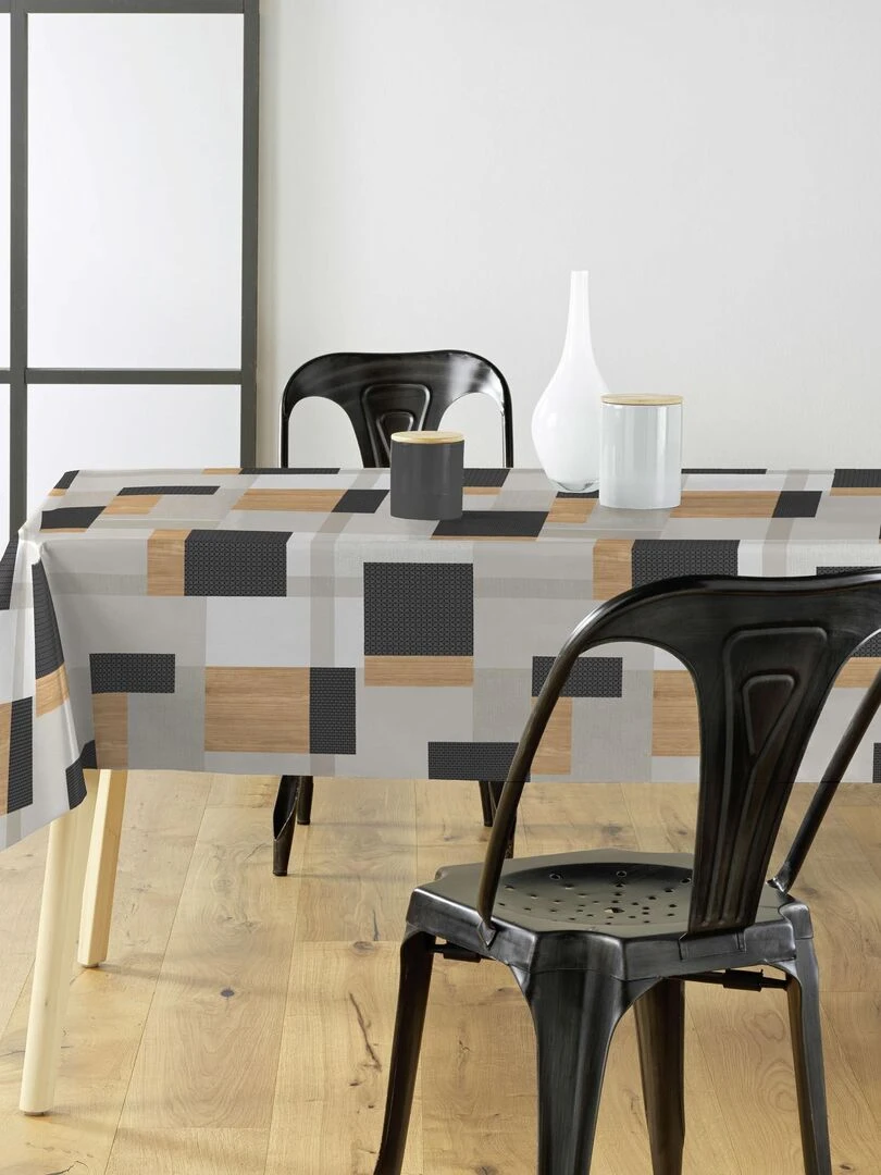 Rouleau de nappe toile ciree Solys 20m   Beige