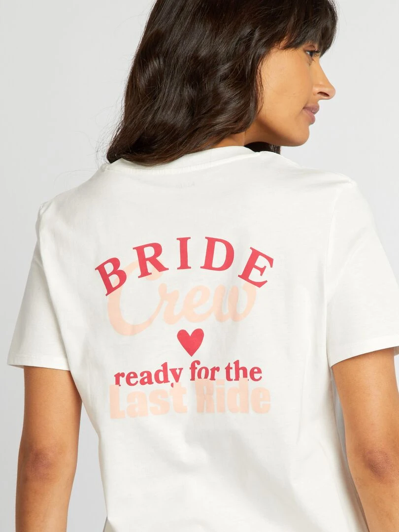 Tee shirt spécial EVJF   Bride crew