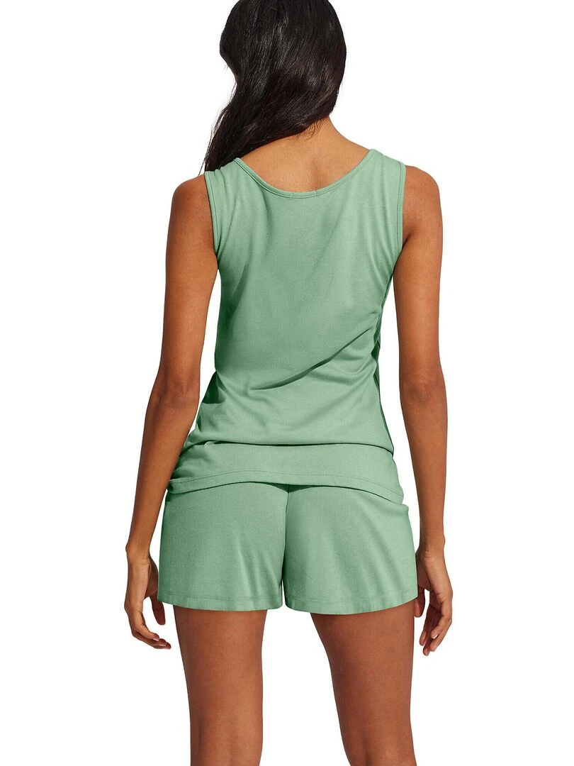 Pyjama short débardeur Matilda Vert