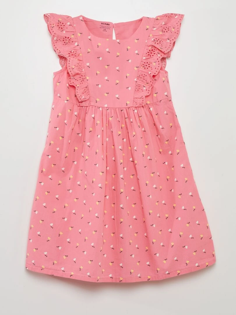 Robe à volants Rose
