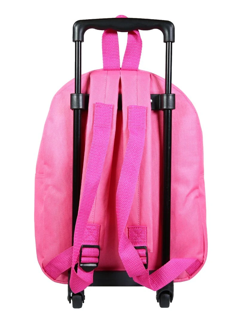 BAGTROTTER Sac à dos à roulettes 31 cm maternelle Disney Minnie Rose Fun   Rose