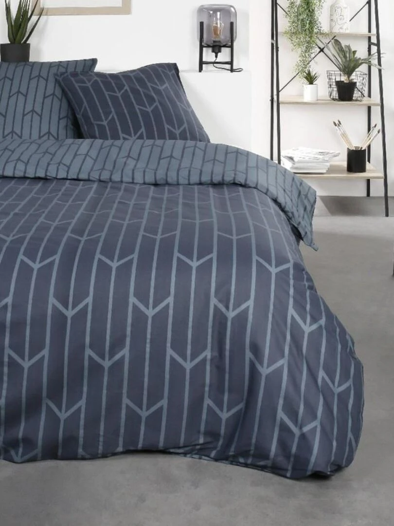 Housse de couette Sunshine Bracca + taie(s) 100% coton 57 fils Bleu