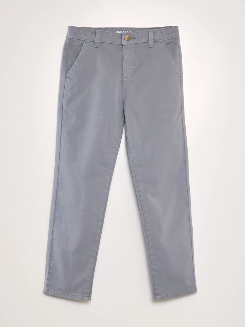 Pantalon chino Gris
