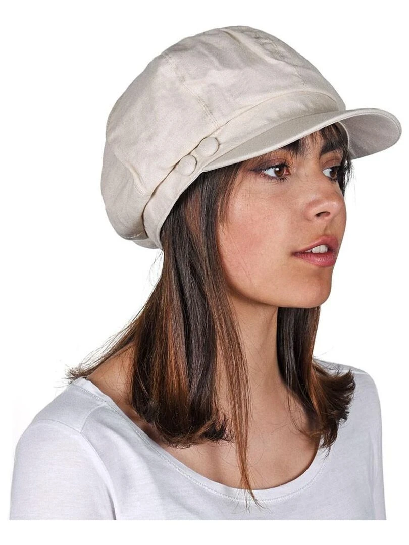 Casquette Lin Coton Aloha Beige