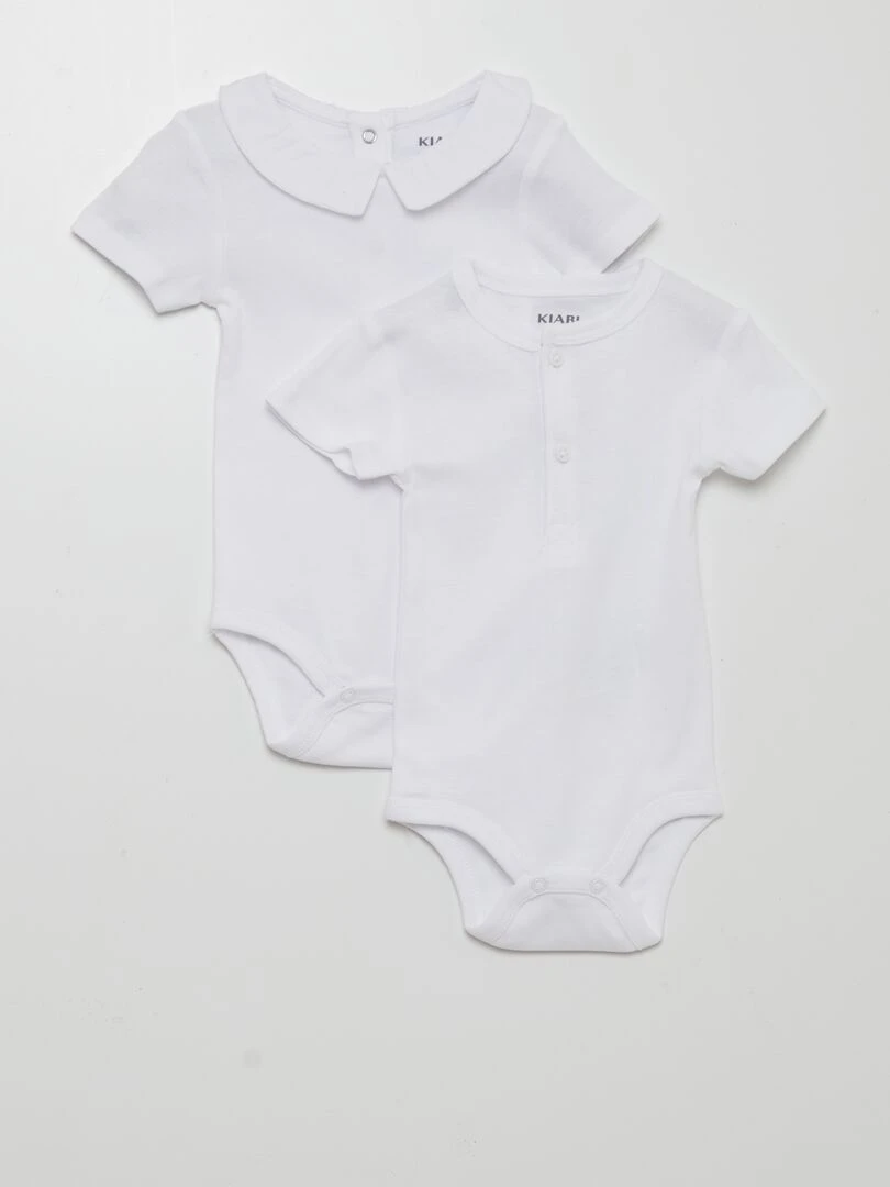 Lot de 2 bodies BLANC