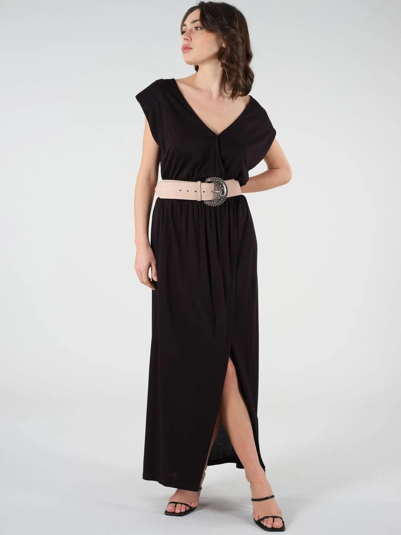 Ceinture en suede à boucle 'Deeluxe'   Rose pâle