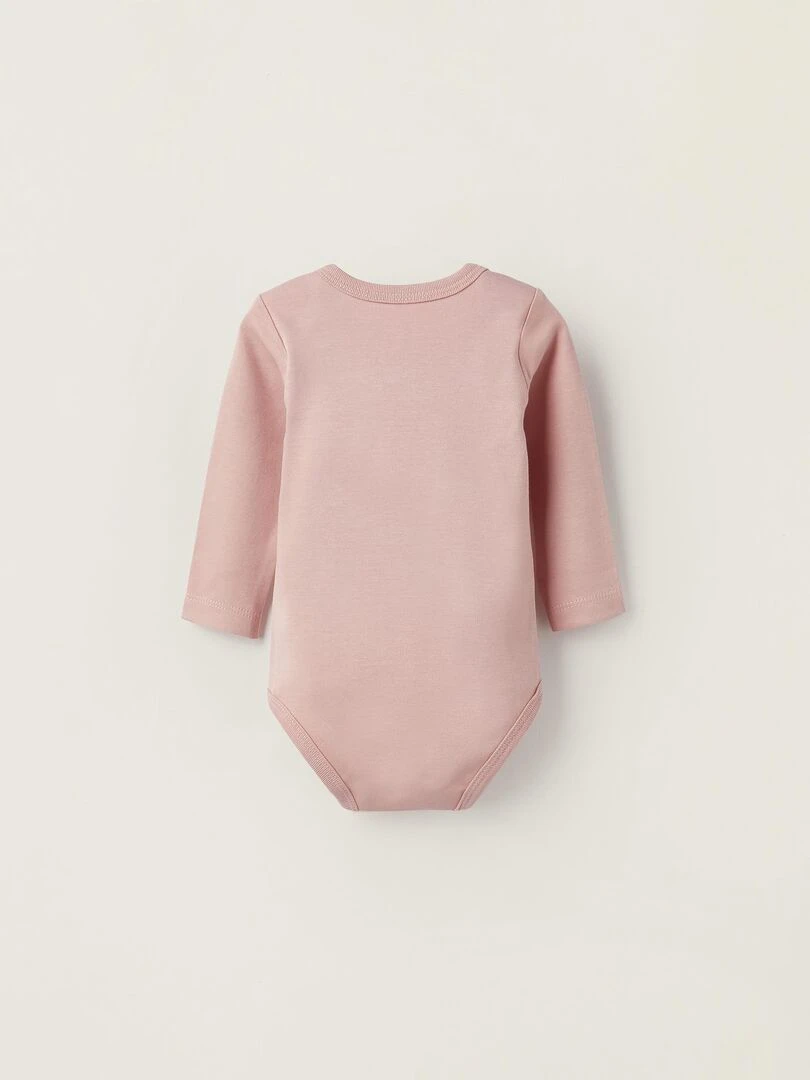 Pack de 4 bodies pour bébé et nouveau né 'Birds' manches longues ESSENTIALS LINE Multicolore