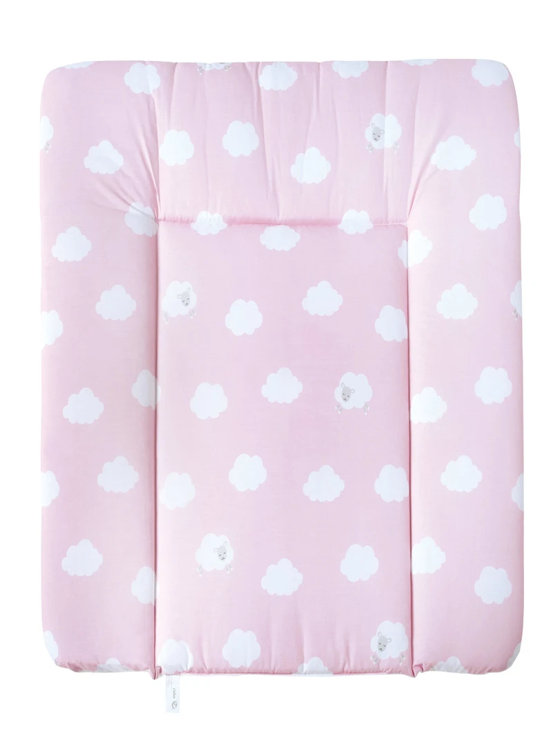 ROBA Matelas À Langer "Kleine Wolke Rose" 85x75 Revêtu De PU Rose