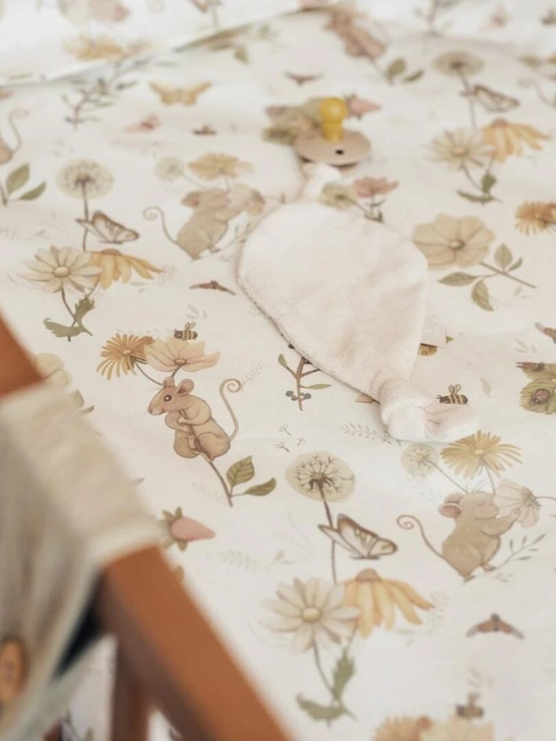 Housse de couette + taie d'oreiller Dreamy Mouse (100 x 140 cm)   Blanc