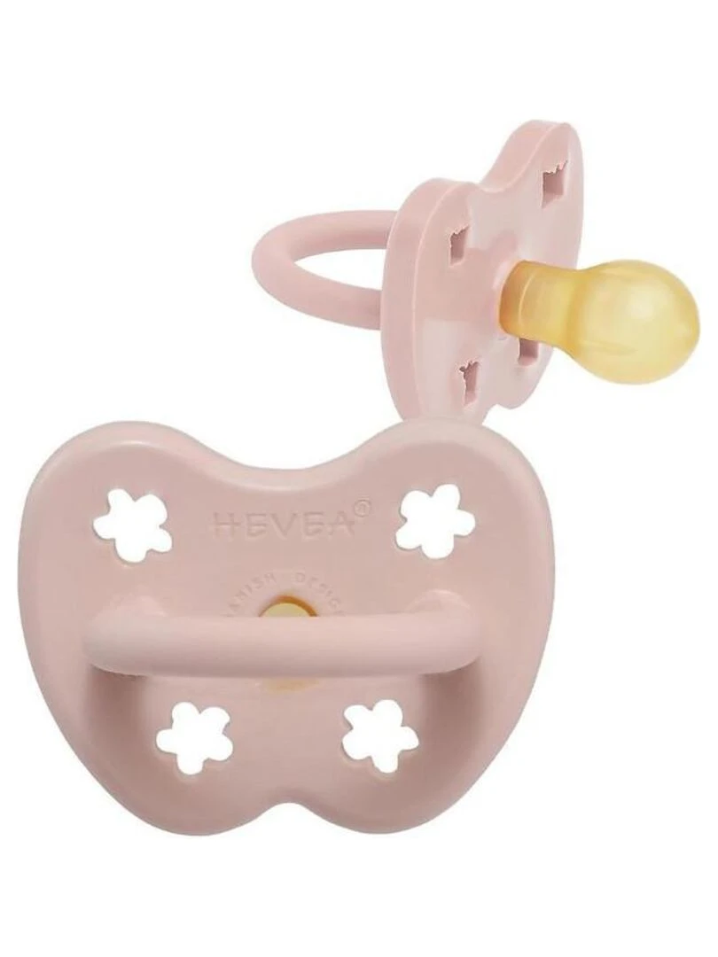 Tétine ronde caoutchouc naturel / 0+ mois Boite unitaire Rose