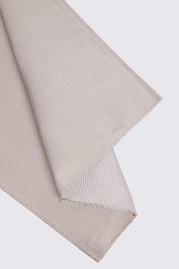 Champagne Silk Semi-Plain Pocket Square Buy Online at Moss