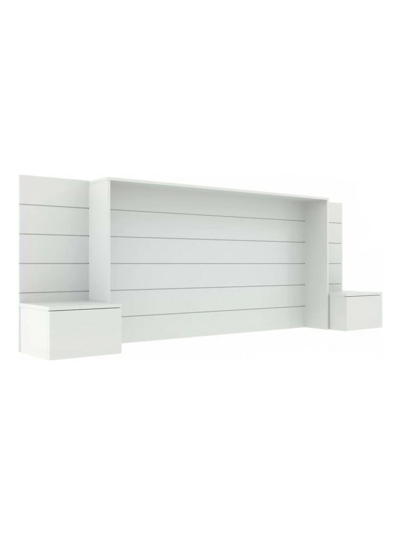 Tête de lit avec chevets Faro AKITEN RETAIL Blanc Blanc