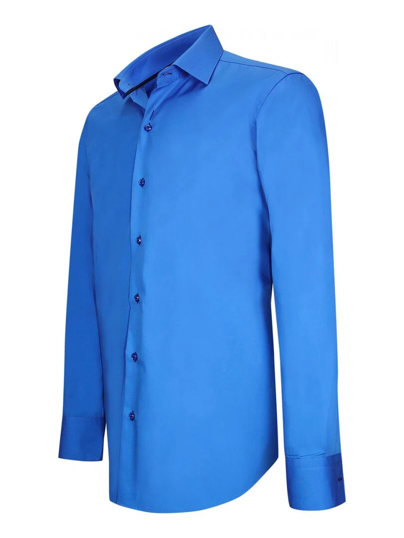 Chemise fashion LORIS   Bleu fluo