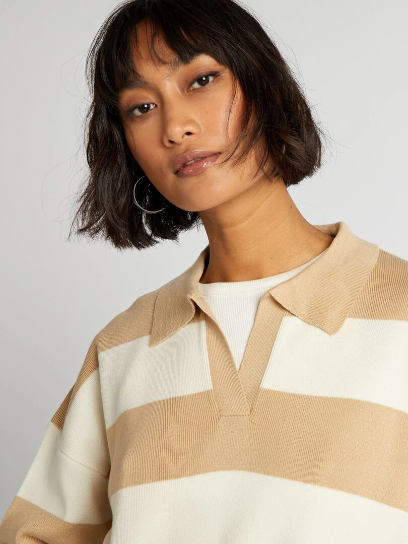 Pull en tricot   Blanc