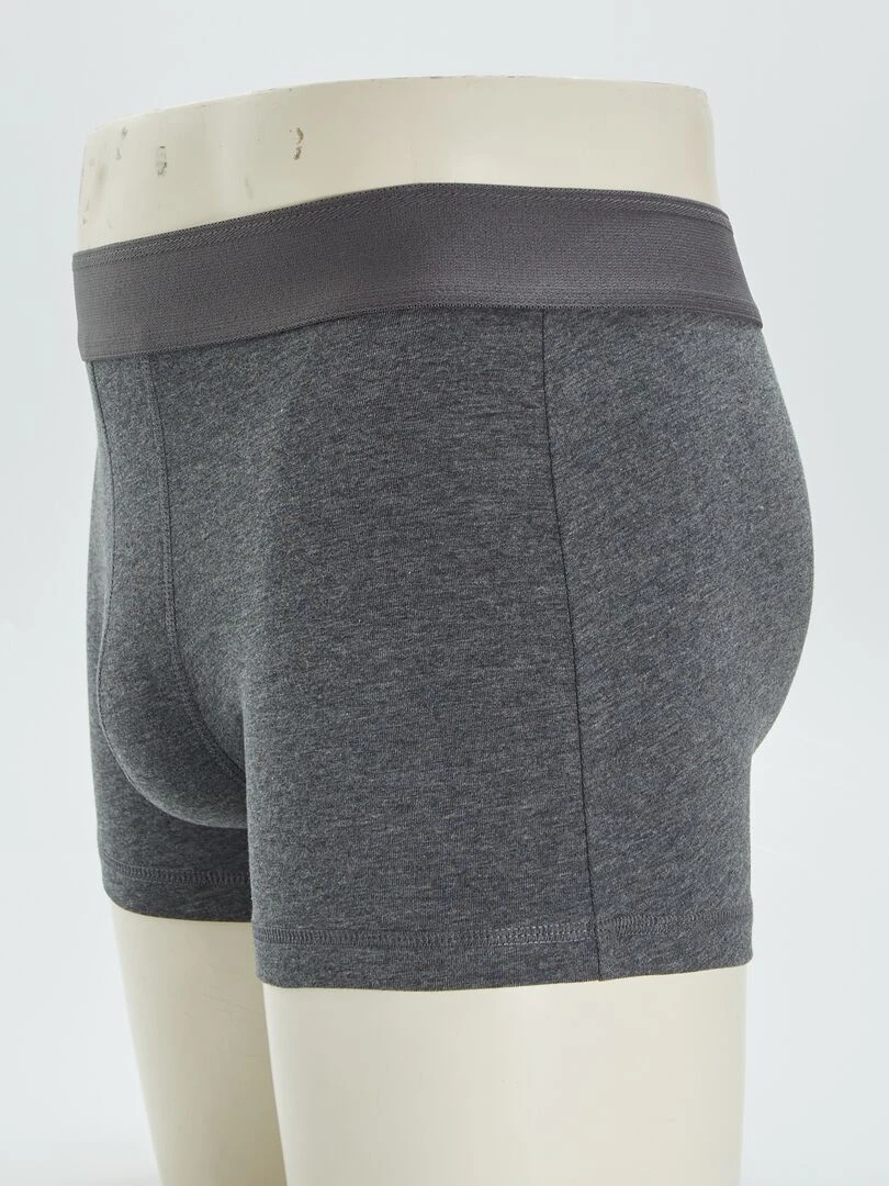 Lot de 3 boxers unis   Vert/gris