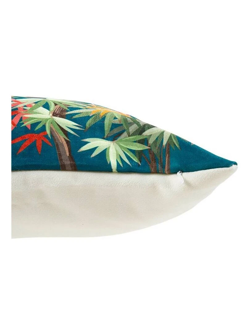 Housse de coussin 40x40 cm Jungle émeraude   Vert