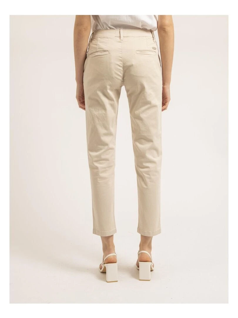 Pantalon chino slim EILYN   Beige