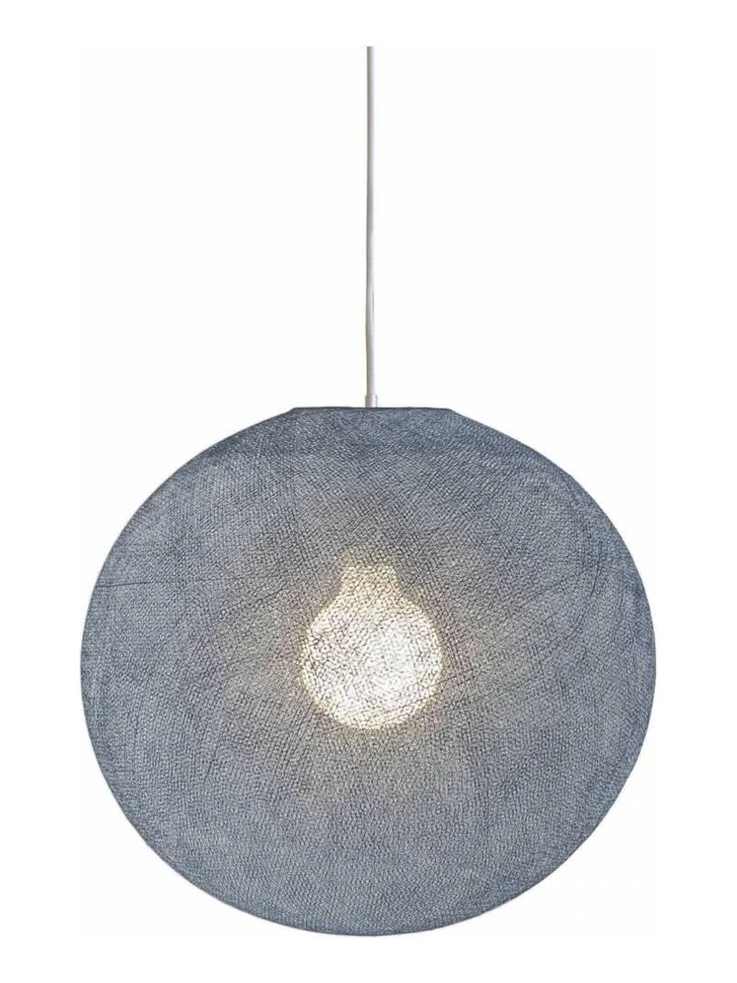 Abat jour Globe 67cm et suspension Bleu céladon