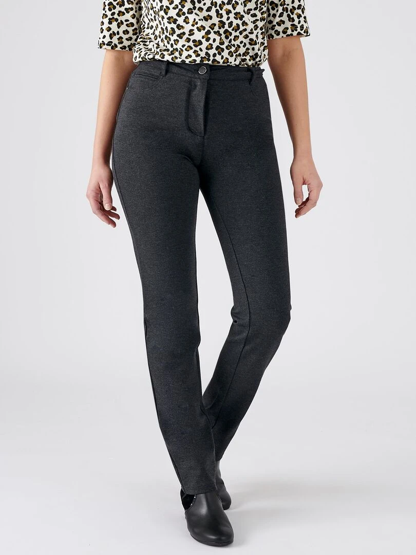 Pantalon maille milano Perfect Fit by Damart Damart gris anthracite