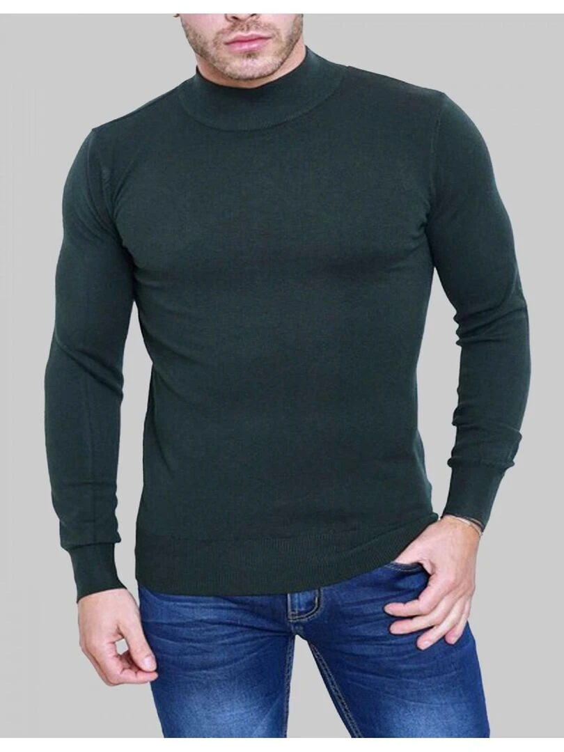 Pull manches longues Kebello Kaki