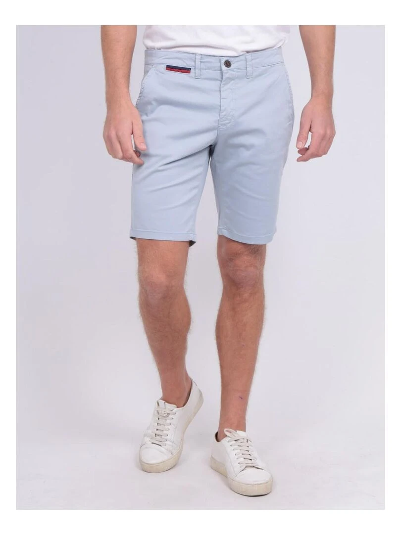 Bermuda chino slim BERKLEY Bleu ciel