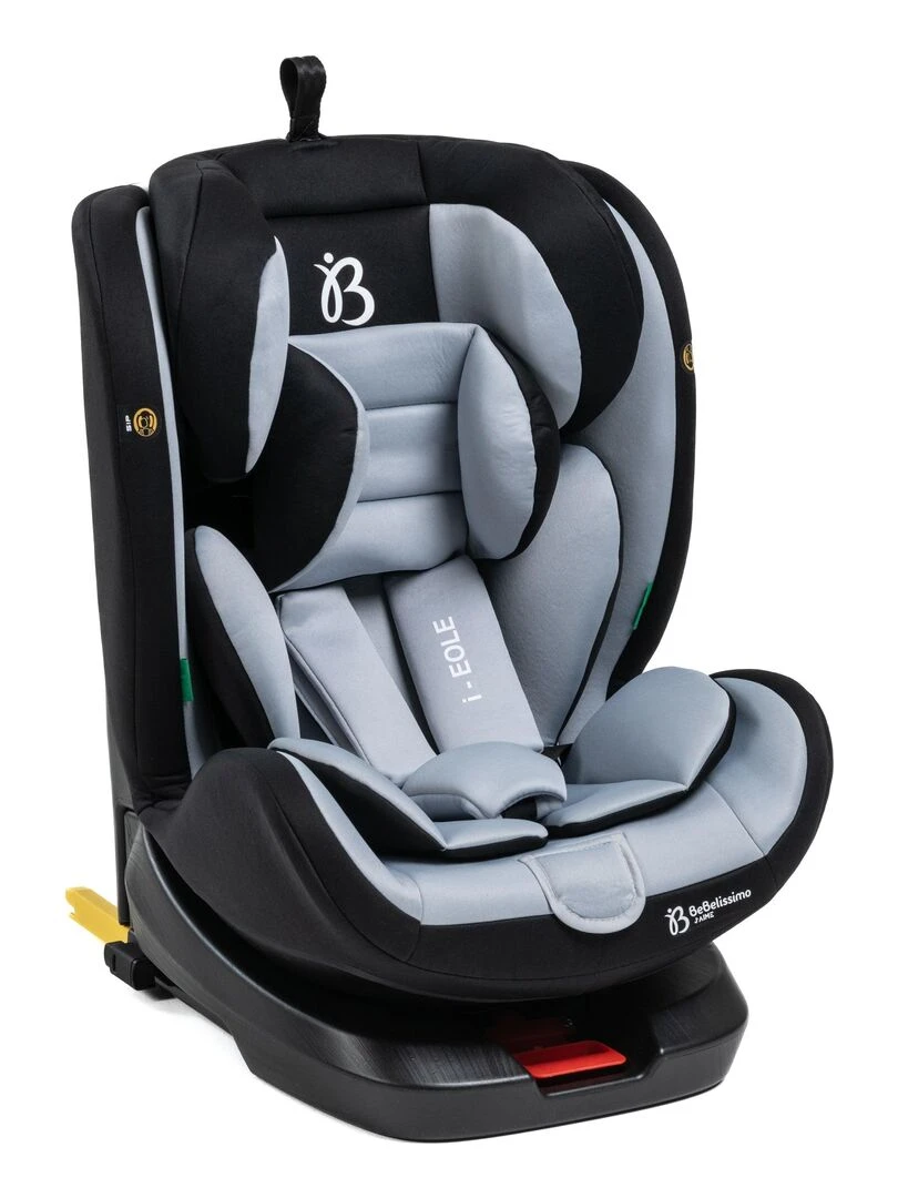 BEBELISSIMO   Siège auto Isofix   pivotant 360 °   groupe 0+/1/2/3   (0 36kg)   i EOLE   gris/noir   gris anthracite
