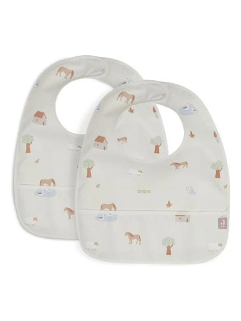 Bavoir Imperméable Ferme (2pcs) Jollein Multicolore