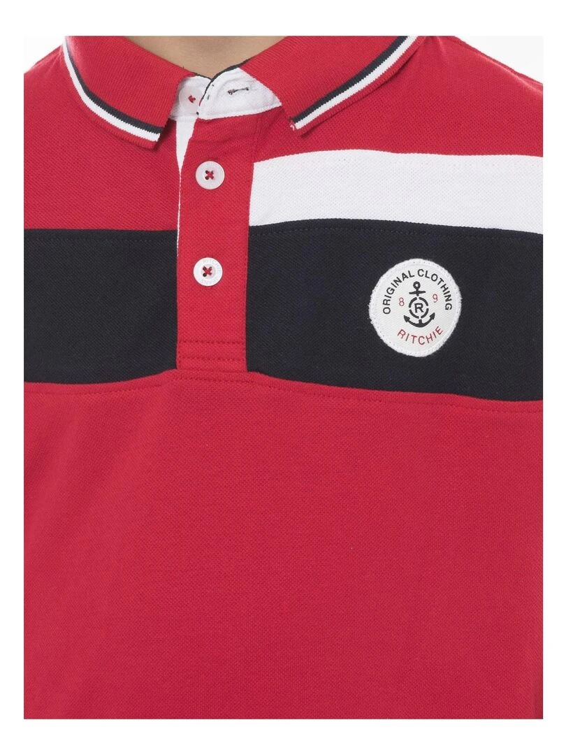 Polo pur coton PILANI BOY   Rouge