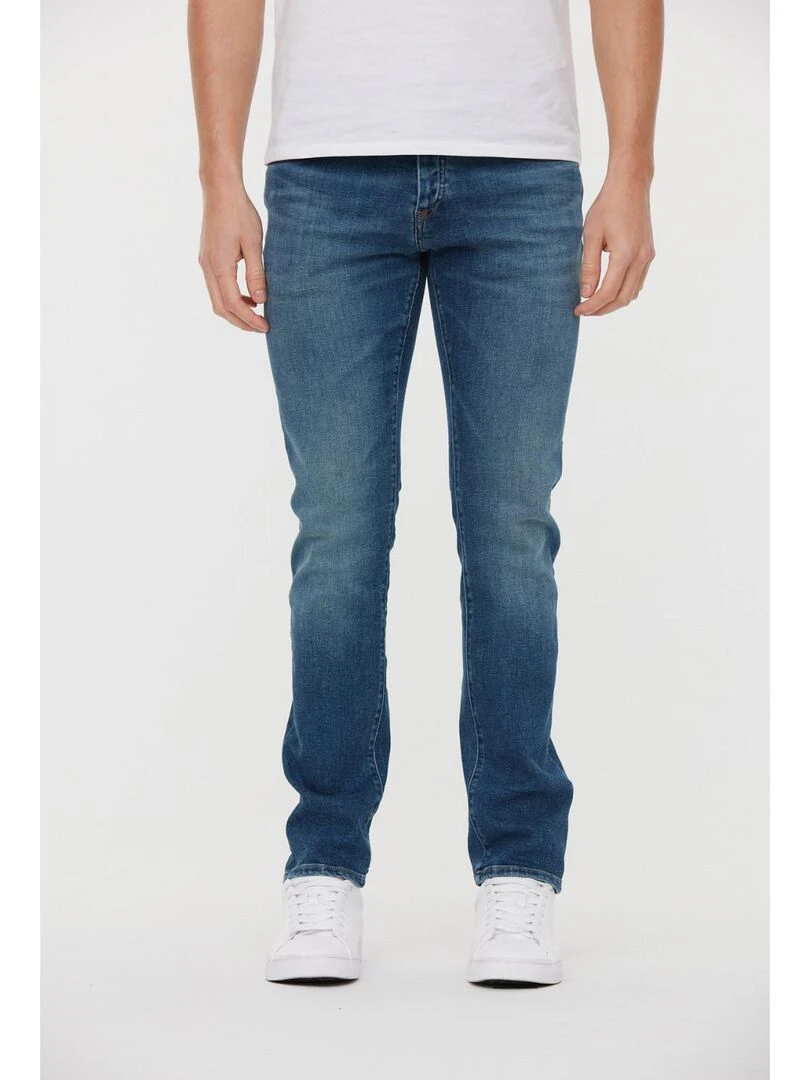 Lee Cooper Jean coton straight LONGJOHN Bleu