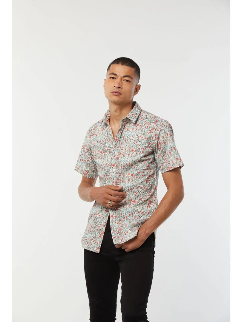 Lee Cooper   Chemise manches courtes coton regular DOUPI   Blanc