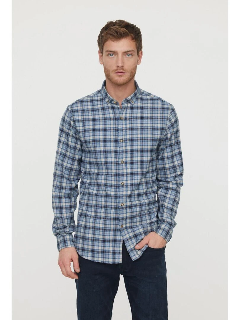 Lee Cooper Chemise manches longues coton regular DULOPA Gris