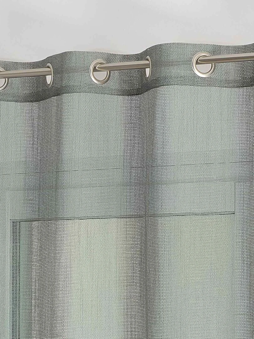 Voilage filet à l'aspect rustique   Bleu