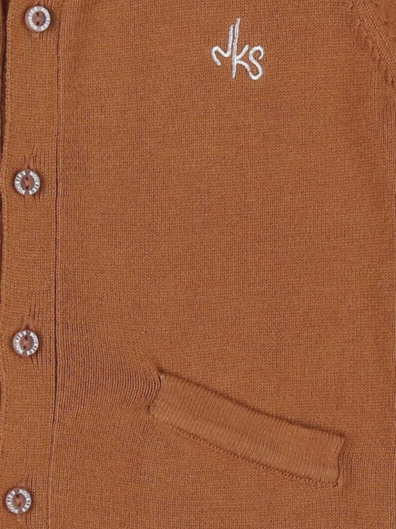 Cardigan en tricot bio    Noukie's   Marron