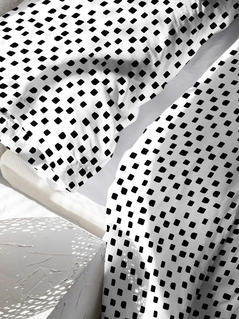 Parure housse de couette 2 pièces Igloo (D) "Happyfriday" Blanc
