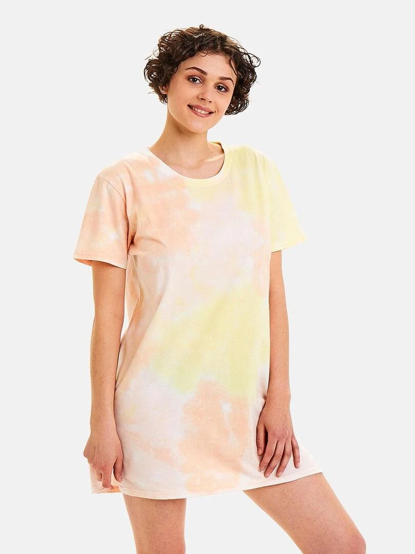 Big tee en coton bio WOODSTOCK   Camille Cerf & Pomm'Poire   Rose