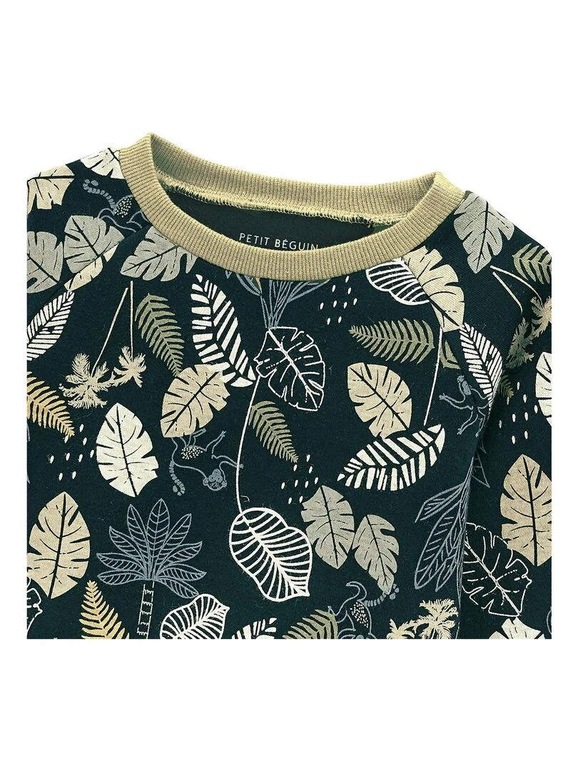 Sweat shirt enfant en molleton Caracas   Kaki