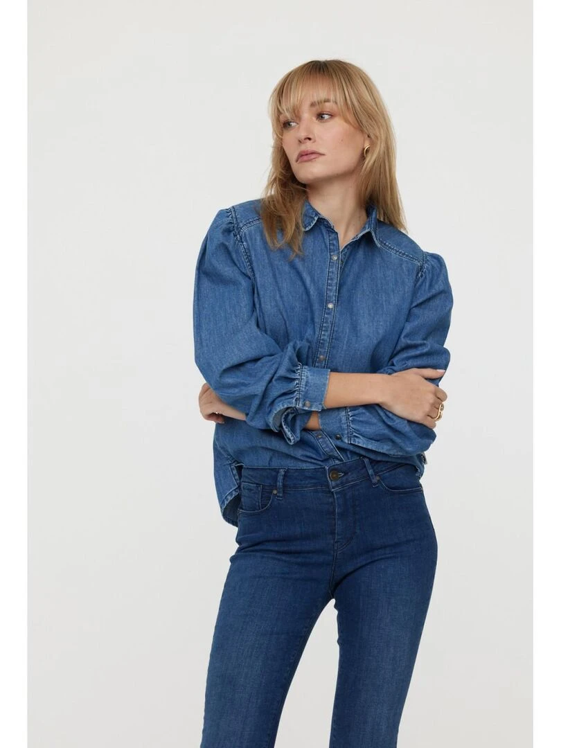 Lee Cooper   Chemise manches longues coton regular DAZENA   Bleu