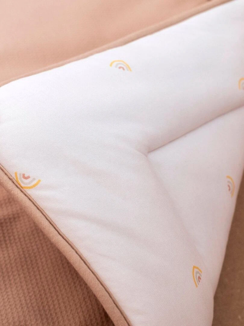 Bemini Tapis de parc et jeu Pady waffle et jersey bio   Beige