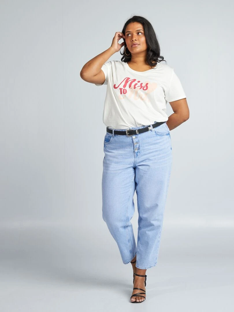 T shirt EVJF manches courtes Blanc