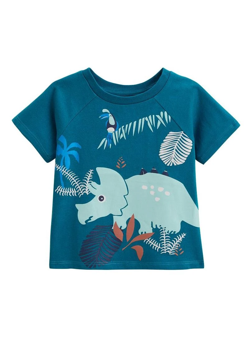 Pyjama enfant manches courtes Santorini Bleu