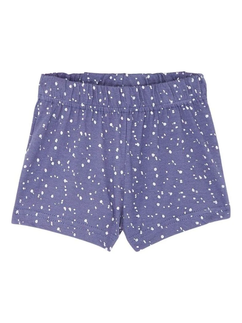 Disney   Ensemble ​​T shirt short fille Imprimé La Reine Des Neiges   Bleu marine