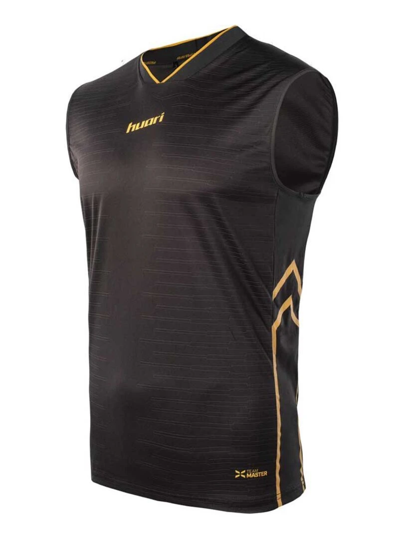 Huari   T shirt DUNKEY   Noir Jaune