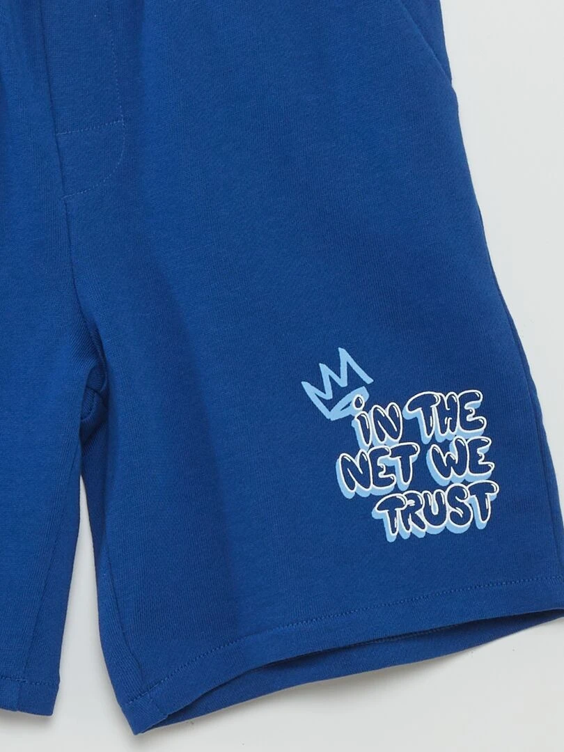 Short de bain imprimé   Bleu moyen