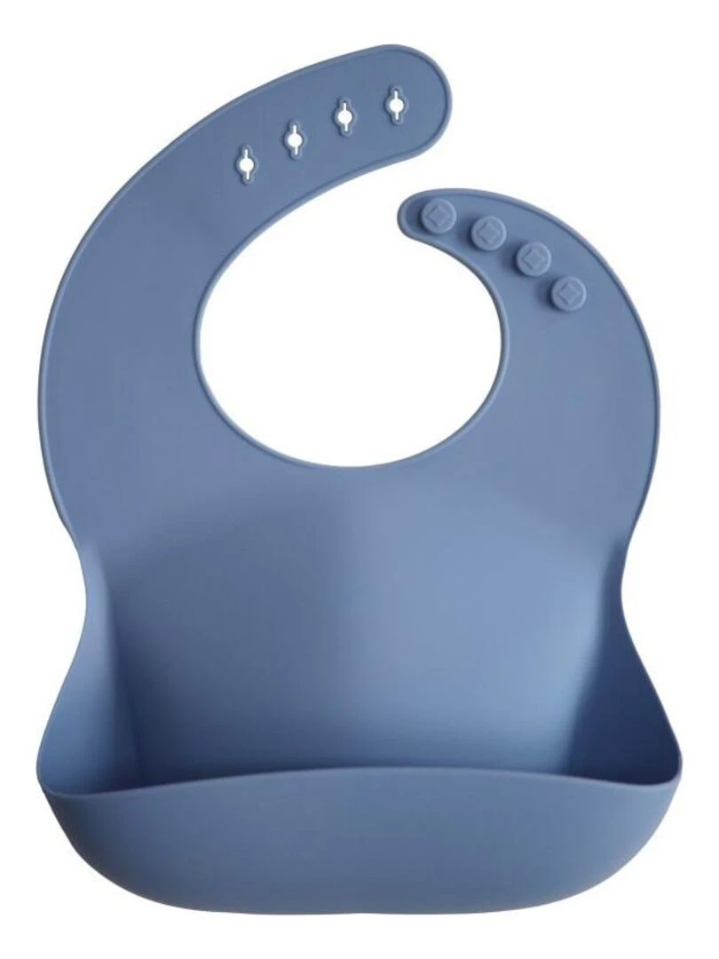 Bavoir silicone Mushie Bleu Mushie Bleu