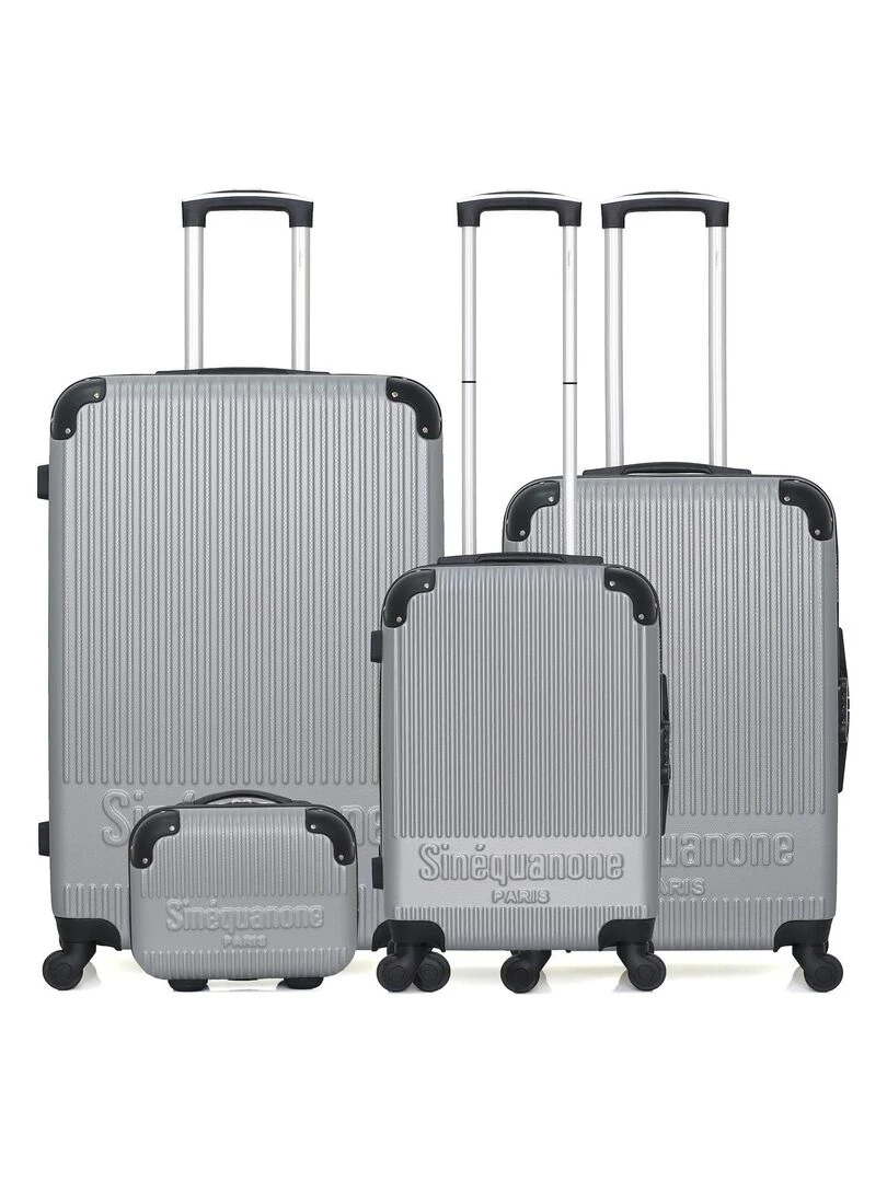 Set de 4 Valises Rigides RHEA C Gris