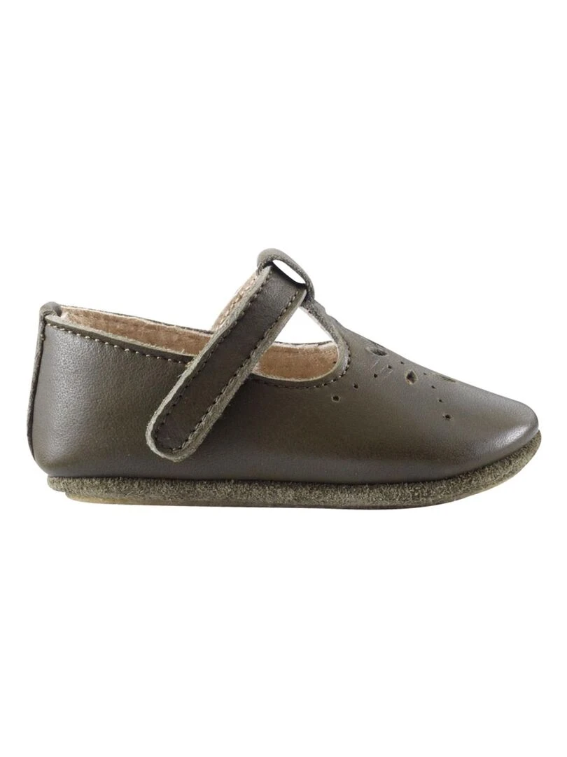 Salomé cuir souple Vert kaki