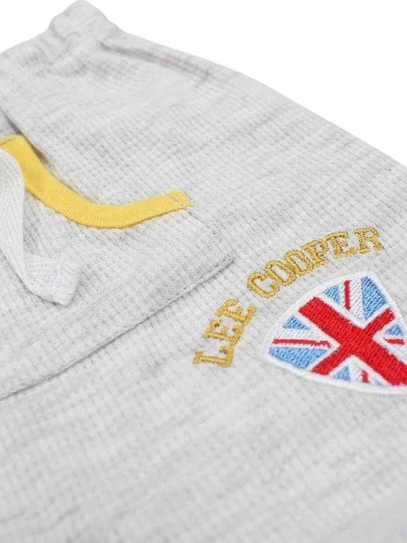 Lee Cooper   Ensemble Body t shirt pantalon bébé garçon Imprimé Logo   Jaune
